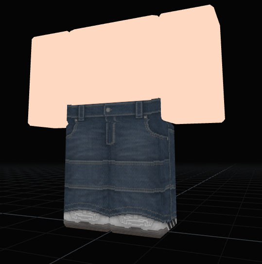 Dark wash denim jeans with stitched pocket detailing