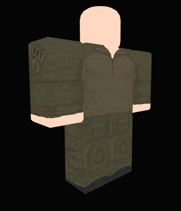 OPP ERT olive tactical uniform set with cargo pants and shoulder patch