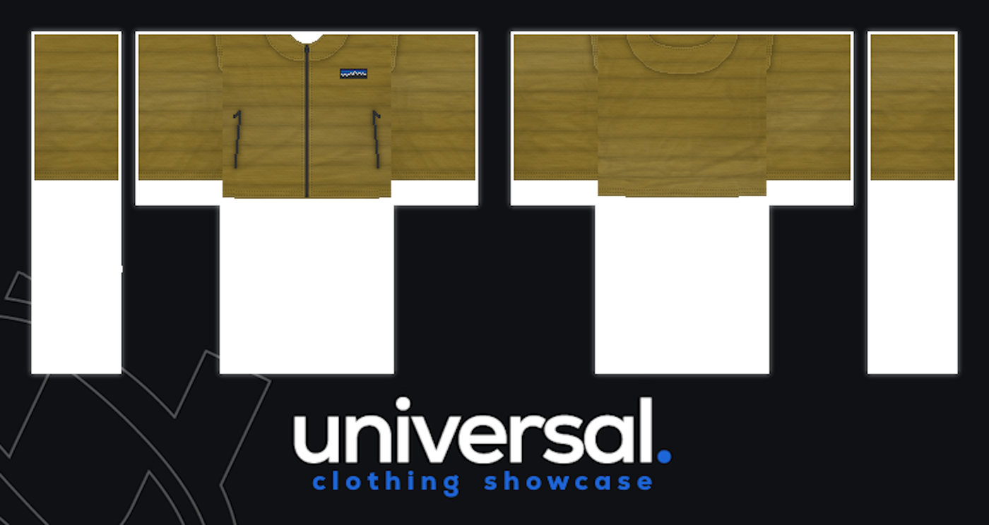 Olive puffer jacket clothing showcase graphic with front and back texture layouts
